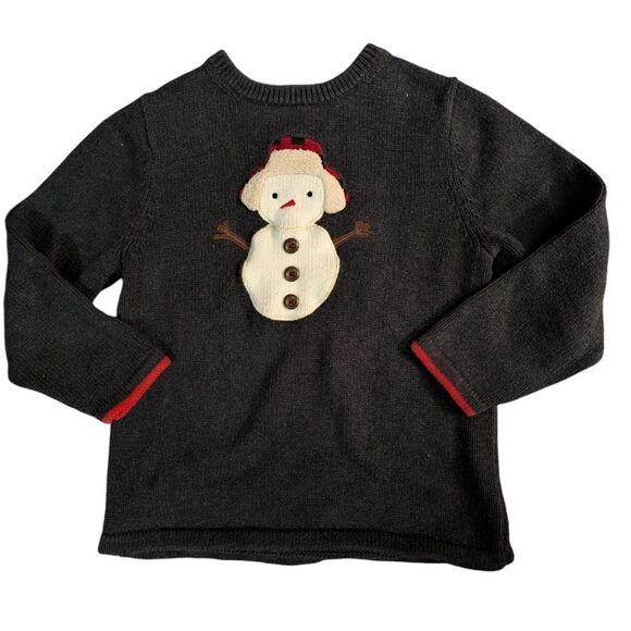 Oshkosh bgosh vintage embroidered snowman knit sweater boys‎ size 7 - Picture 1 of 5